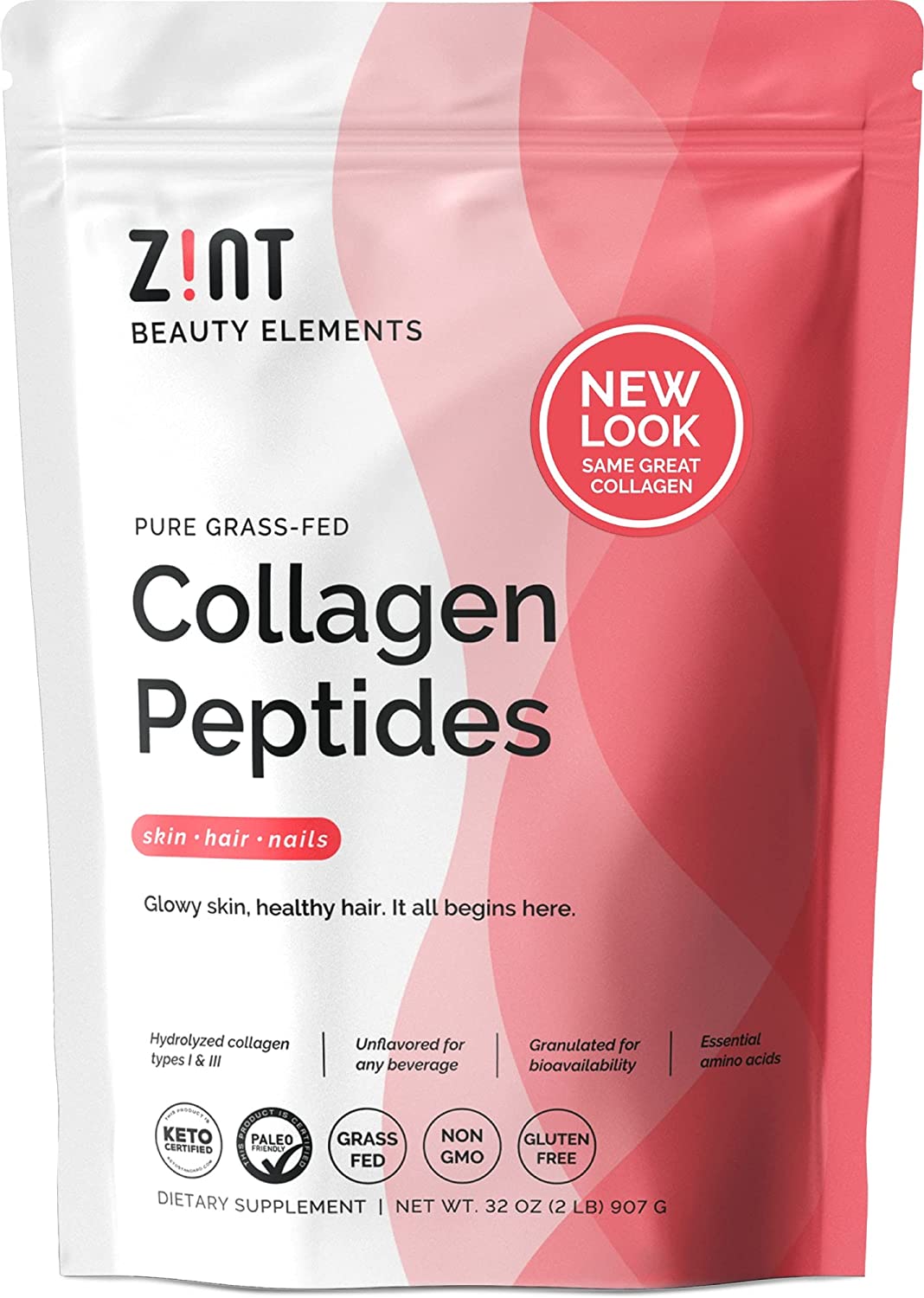 Zint Collagen Peptides Powder (32 oz)