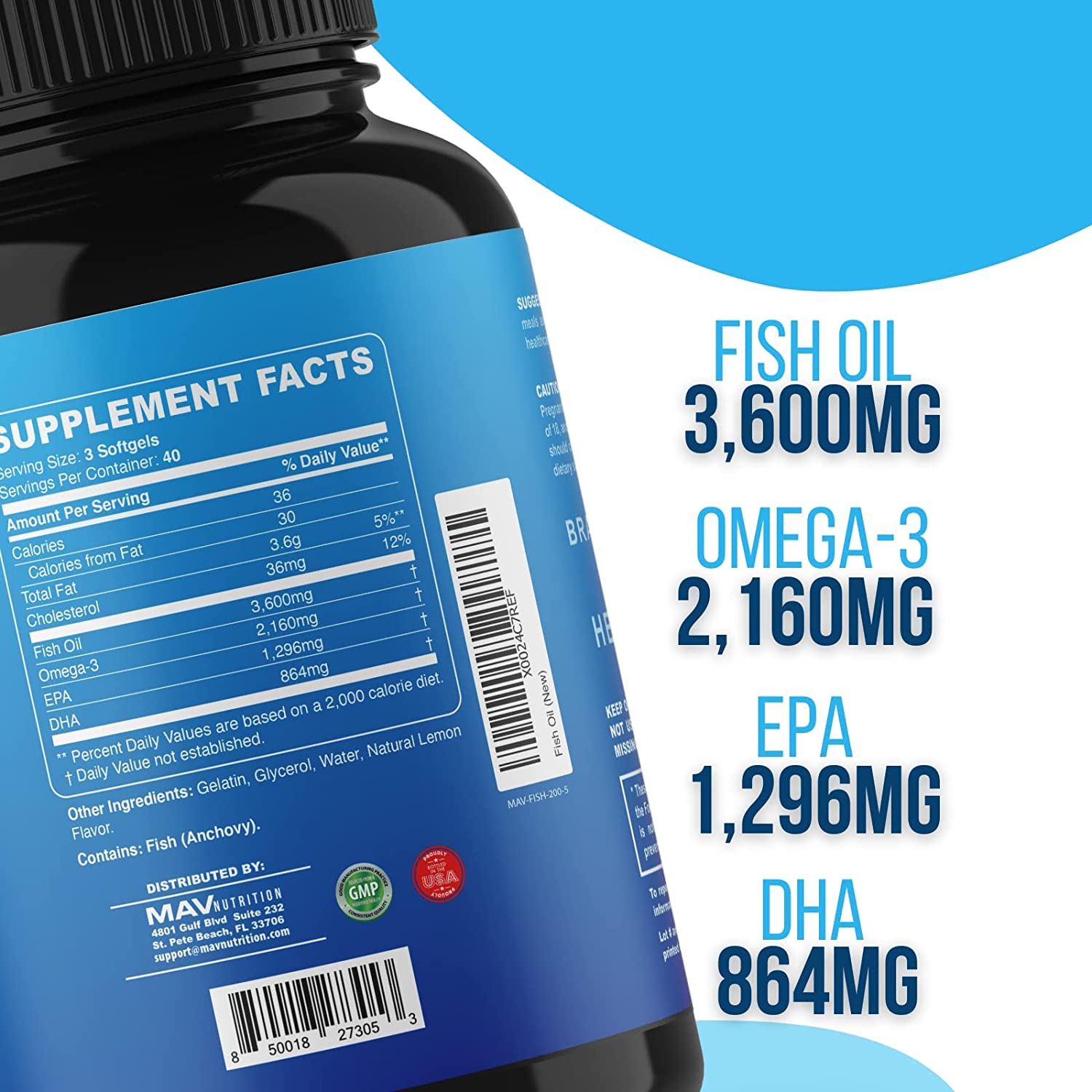 Omega 3 Fish Oil - NutraChamps